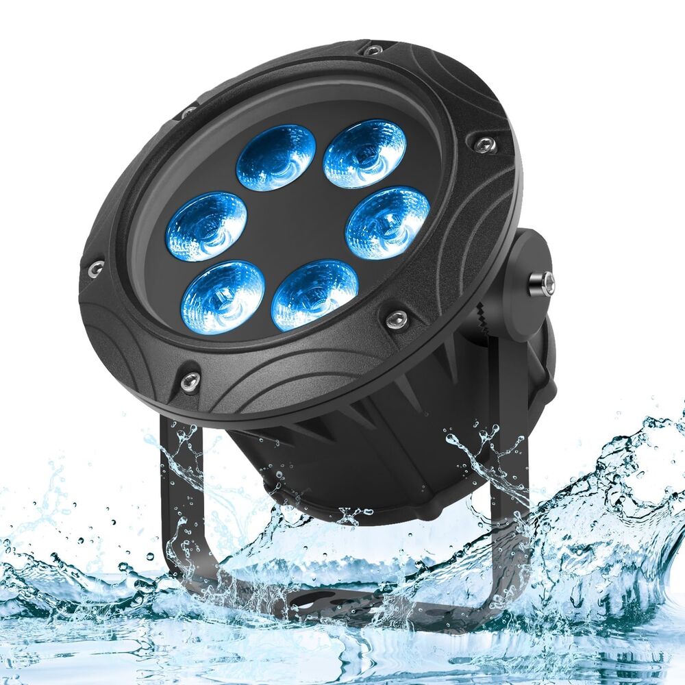 Waterproof RGBW 4in1 LED Par Lights (1 Pack)